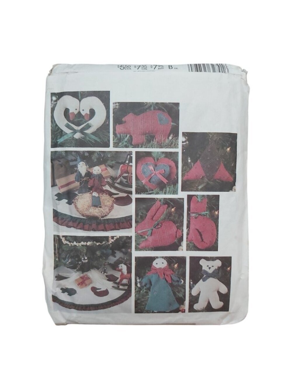 Vintage McCalls 3279 Christmas Advent Calendar Stocking Tree Skirt Sewing - Picture 2 of 6